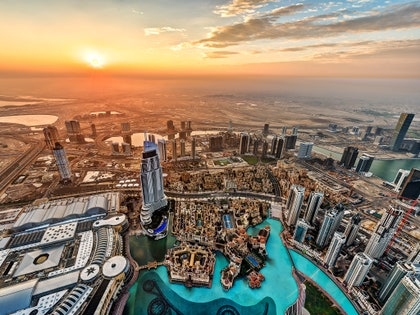 Burj Khalifa Dubai: Observationsdækpriser øverst