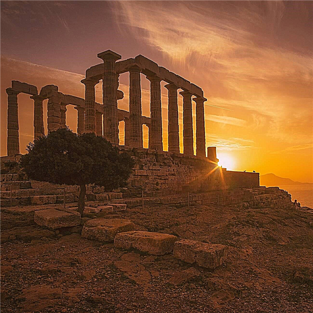 Kaap Sounion en de tempel van Poseidon in Athene