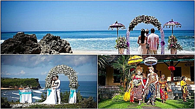 Wedding in Bali, prices for the ceremony, tours for newlyweds