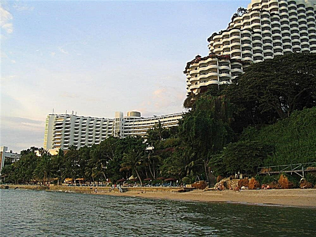 Koselig strand i Pattaya og hoteller i nærheten